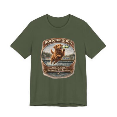 Rock the Dock | Chesapeake Bay Retriever | Built For Water | Front Graphic Tee